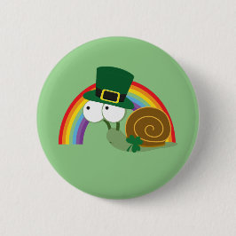 Niedlich Leprechaun Snail Button