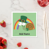 Niedlich Leprechaun Snail Serviette (Beispiel)