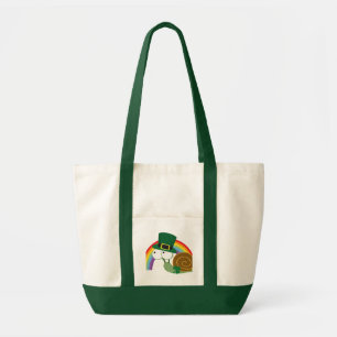 Niedlich Leprechaun Snail Tragetasche