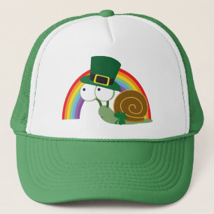 Niedlich Leprechaun Snail Truckerkappe