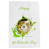 Niedlich Leprechaun St. Patrick's Day Mittlere Geschenktüte (Vorderseite)