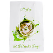 Niedlich Leprechaun St. Patrick's Day Mittlere Geschenktüte (Rückseite)