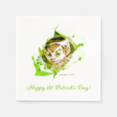 Niedlich Leprechaun St. Patrick's Day Serviette (Vorderseite)