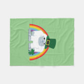 Niedlich Leprechaun Yeti Fleecedecke (Vorderseite (Horizontal))