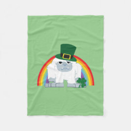 Niedlich Leprechaun Yeti Fleecedecke