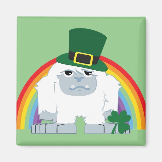 Niedlich Leprechaun Yeti Magnet (Vorne)