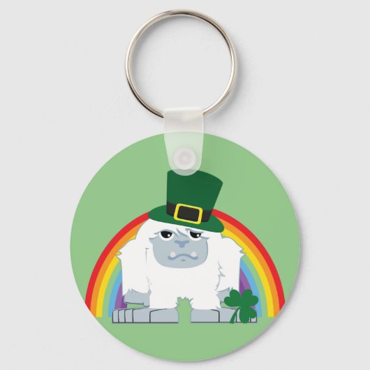 Niedlich Leprechaun Yeti Schlüsselanhänger (Vorderseite)