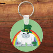 Niedlich Leprechaun Yeti Schlüsselanhänger (Vorderseite)