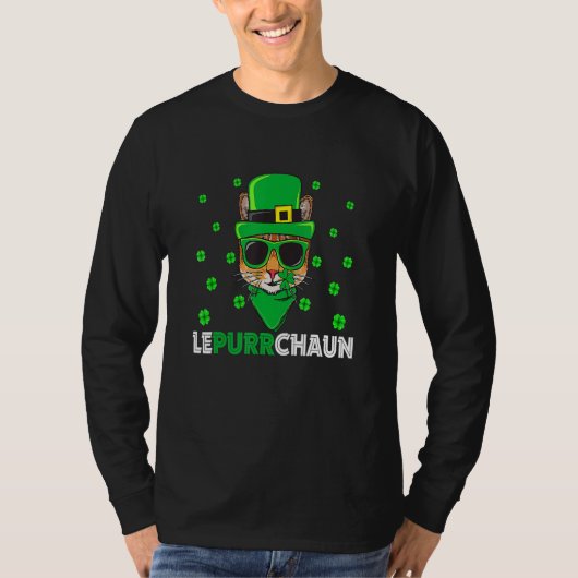 Niedlich Lepurrchaun Leprechaun Cat Lover Saint Pa T-Shirt (Vorderseite)