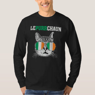 Niedlich Lepurrchaun Leprechaun Cat Lover Saint Pa T-Shirt
