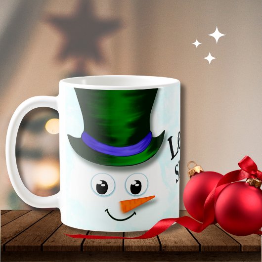 Niedlich Let it Schnee Weihnachten Schneemann Kaffeetasse