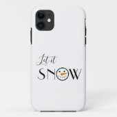 Niedlich Let it Snow Snowman Case-Mate iPhone Hülle (Rückseite)