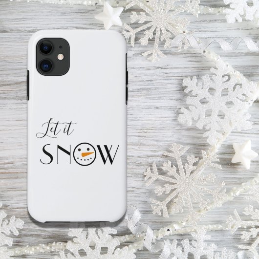 Niedlich Let it Snow Snowman Case-Mate iPhone Hülle