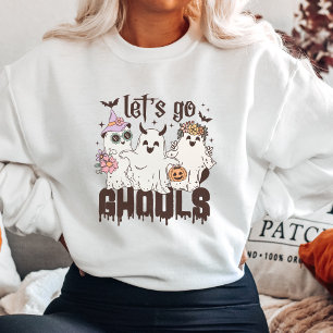 Niedlich Let's Go Ghouls Halloween Sweatshirt