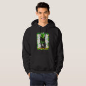 Niedlich Lhasa Apso Dog St Patricks Day Irish Klee Hoodie (Vorne ganz)