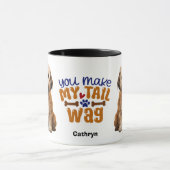 Niedlich Lhasa Apso Sie meinen Schwanz Wag Tasse (Zentrum)