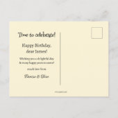 Niedlich Library Yorkshire Dog Birthday Postkarte (Rückseite)