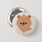 Niedlich Liebe Capybara Button (Vorne & Hinten)