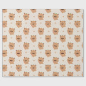 Niedlich Liebe Capybara Geschenkpapier (Flach)