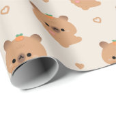 Niedlich Liebe Capybara Geschenkpapier (Rolleneckpunkt)
