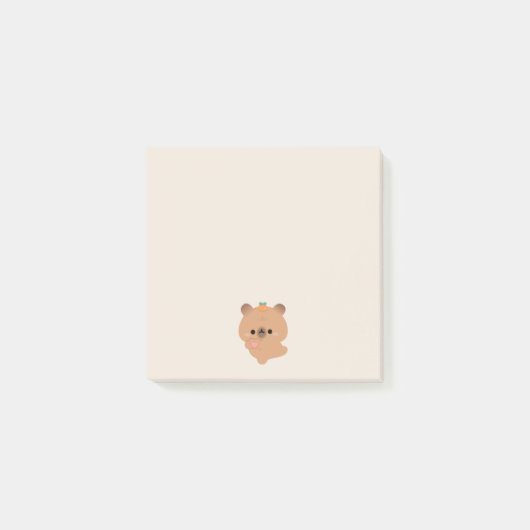 Niedlich Liebe Capybara Post-it Klebezettel (Vorderseite)