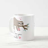 Niedlich Liebe ich dir einen Schlampe Kaffeetasse (Vorderseite Links)