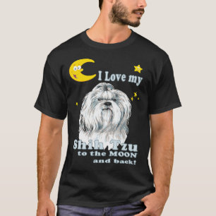 Niedlich Liebe ich meinen schicken Tzu auf den Mon T-Shirt