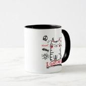 Niedlich Liebe meiner Katze Tasse (VorderseiteRechts)