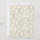 Niedlich Light Blue Baby Bunny Osterfest Einladung (Rückseite)