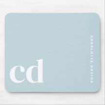 Niedlich Light Blue Monogram Initial