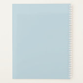 Niedlich Light Blue School Planer (Rückseite)