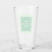 Niedlich Light Green Happy St Patricks Day Glass Glas (Rückseite)
