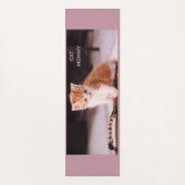Niedlich Light Mauve "Cat Mommy" Orange Kitten Yogamatte (Vorderseite)