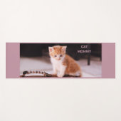 Niedlich Light Mauve "Cat Mommy" Orange Kitten Yogamatte (Vorderseite (Horizontal))
