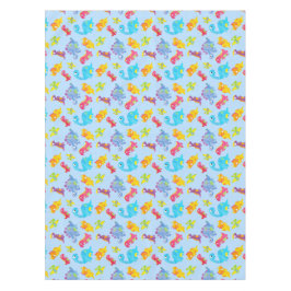 Niedlich Light Pastel Blue Baby Dinosaur Geburtsta Tischdecke