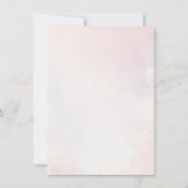 Niedlich Light Pink Baby Bunny Osterfest Dankeskarte (Rückseite)