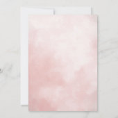 Niedlich Light Pink Baby Bunny Osterfest Einladung (Rückseite)