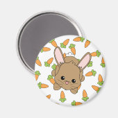 Niedlich Lil' Bunny Magnet (Vorderseite/Rückseite)