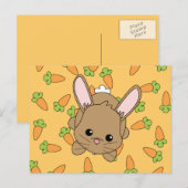 Niedlich Lil' Bunny Postkarte (Vorne/Hinten)