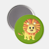 Niedlich Lil Lion Magnet (Vorderseite/Rückseite)