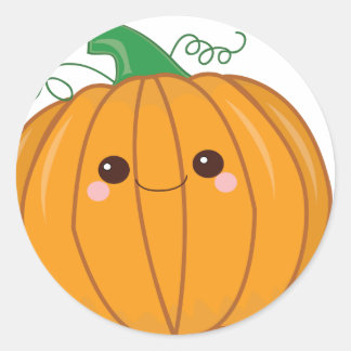 Niedlich Lil Pumpkin Runder Aufkleber