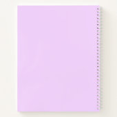 Niedlich Lila Girly Trendy Notizblock (Rückseite)