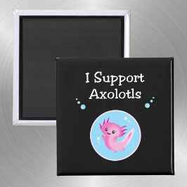Niedlich Lila I unterstützen Axolotfarben Magnet
