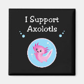 Niedlich Lila I unterstützen Axolotfarben Magnet (Vorne)