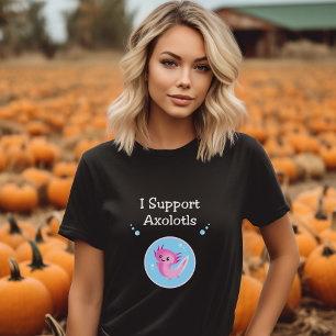Niedlich Lila I unterstützen Axolotfarben T-Shirt