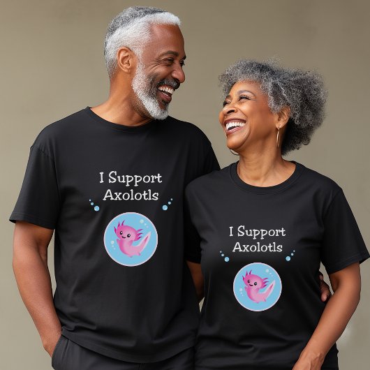 Niedlich Lila I unterstützen Axolotfarben T-Shirt