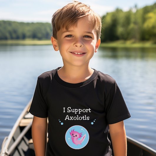 Niedlich Lila I unterstützen Axolotfarben T-Shirt