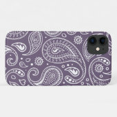 Niedlich Lila Paisley Pattern Case-Mate iPhone Hülle (Rückseite (Horizontal))