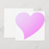 Niedlich lila rosa Großherz minimalistisch Moderne (Vorne/Hinten)