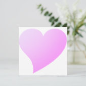 Niedlich lila rosa Großherz minimalistisch Moderne (Stehend Vorderseite)